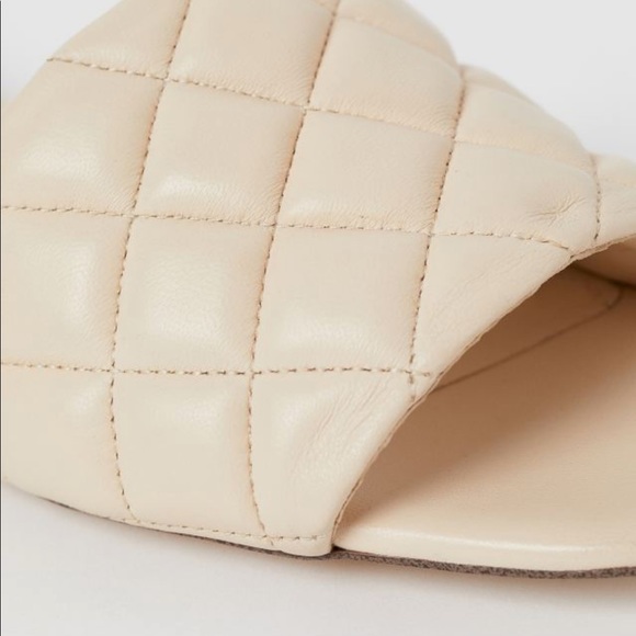 NIB H & M Premium Selection Leather Slides size 41 - Picture 4 of 8